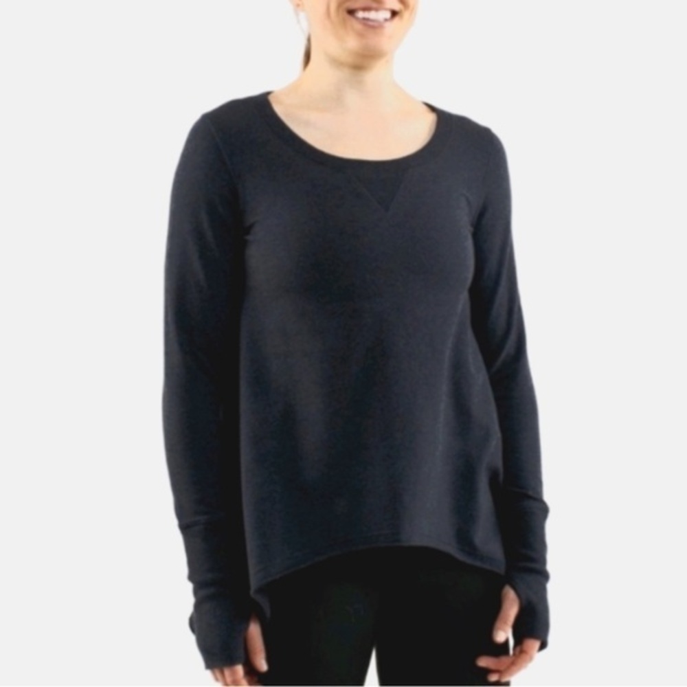 Lululemon Tea Lounge Pullover Navy Sweatshirt Sweater 8